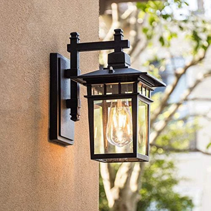 Modern Black Garden Wall Light