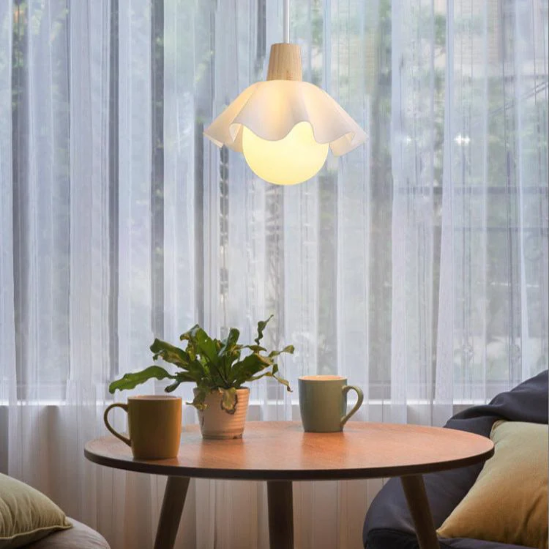 Petite Floral Hanging Lamp