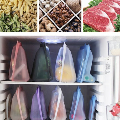 Reusable Food Bags - Space Saving - Eco Friendly Storage