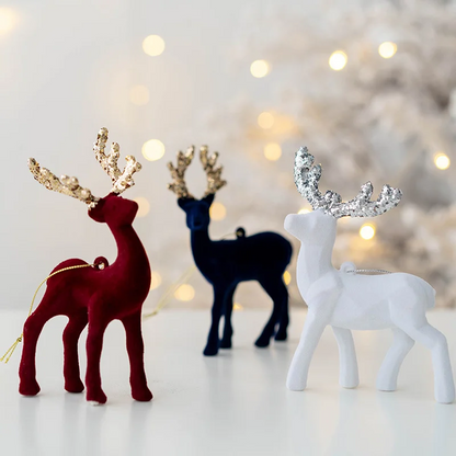 Shimmering Reindeer Christmas Ornament