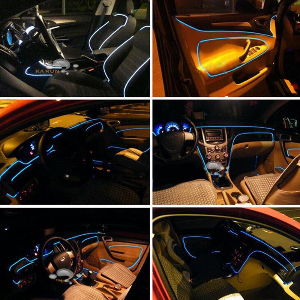 Colorful 5in1 RGB LED Car Interior Lighting Kit