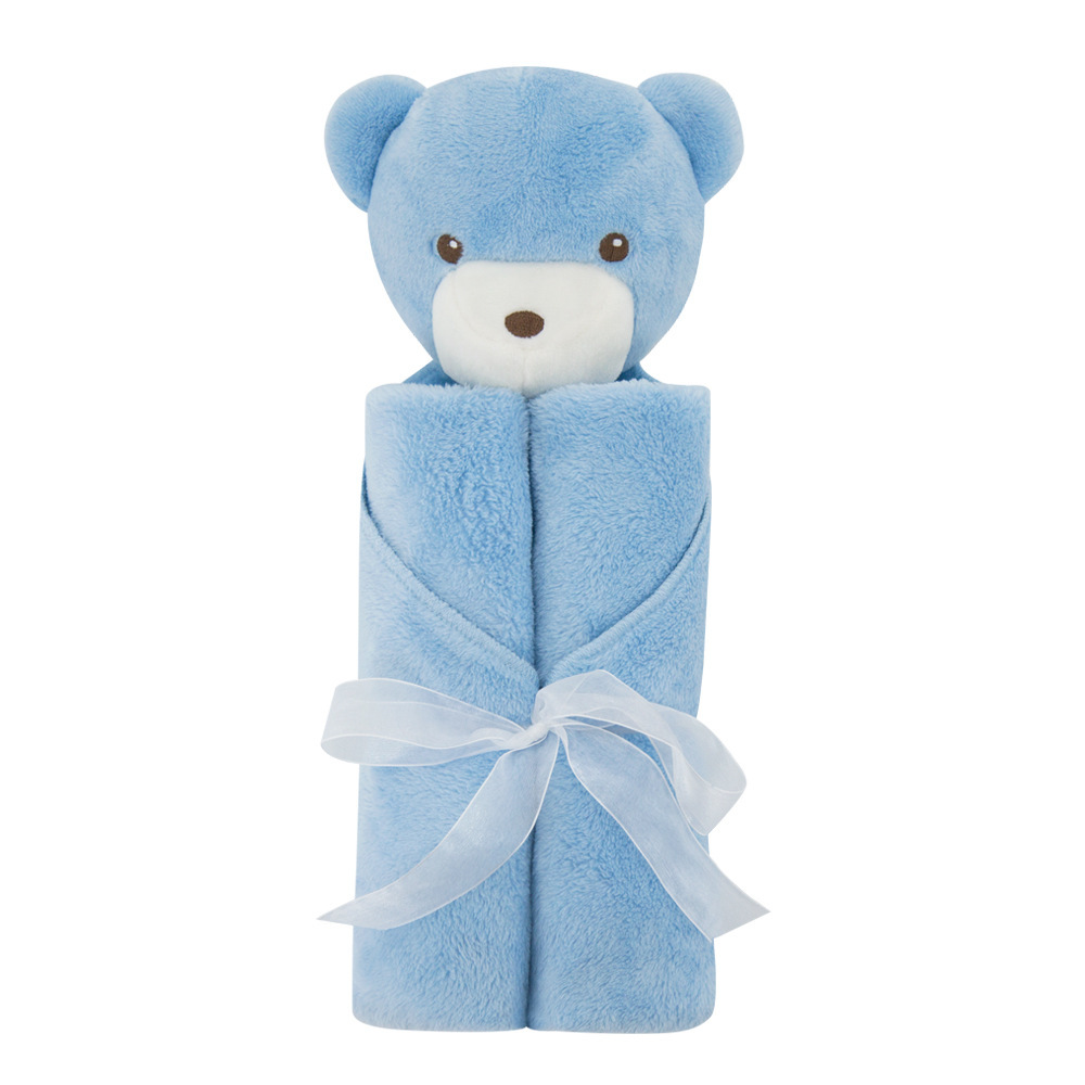 Soft Plush Baby Blanket with Cute Bunny