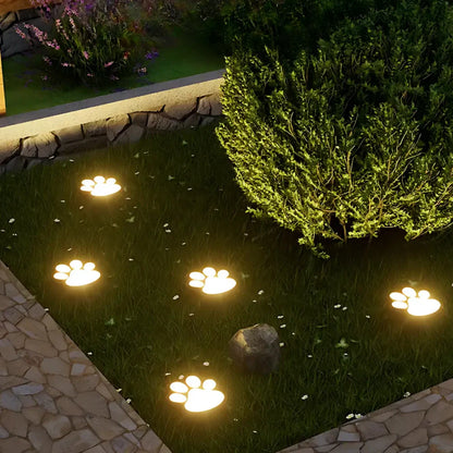 Outdoor Solar Powered Animal Paw Garden Lights - Fesara