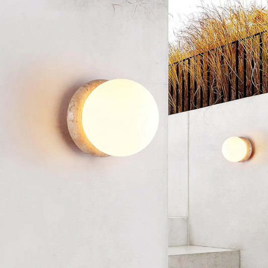 Outdoor Weatherproof Stone Wall Light - Fesara