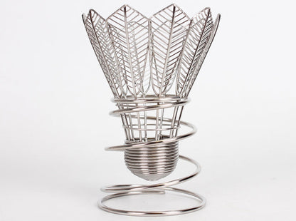 Unique Metal Badminton Pen Holder for Desk