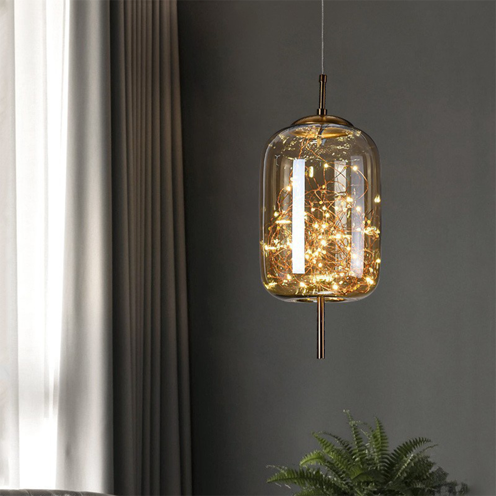 Modern LED Hanging Light Ceiling Fixture - Fesara