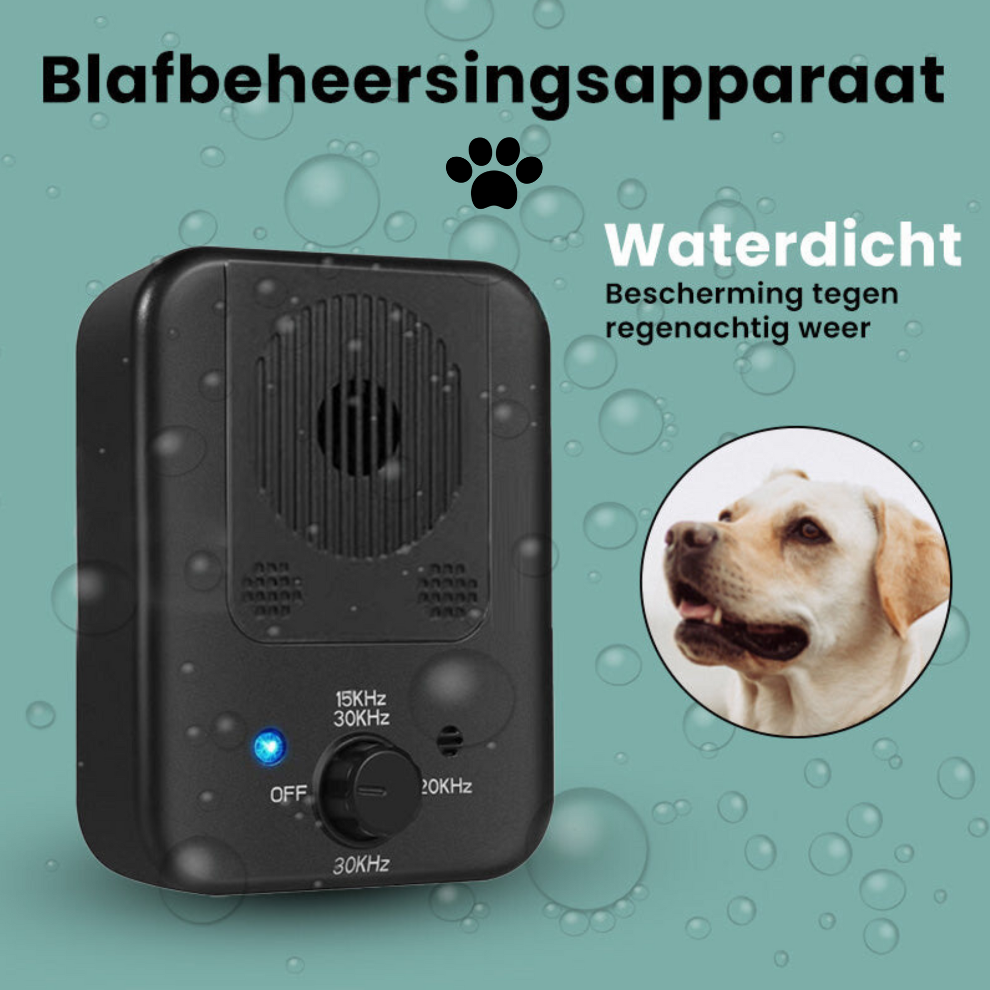 Ultrasonic Anti Dog Barking Device – Adjustable Intensity, Waterproof, 15-Meter Range for Dog Barking Prevention-5