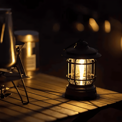 Retro Portable Lamp - Smart LED Lights with Vintage Design, Energy-Efficient-3
