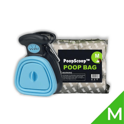 Easy Clean Dog Poop Scooper with Bag Dispenser
