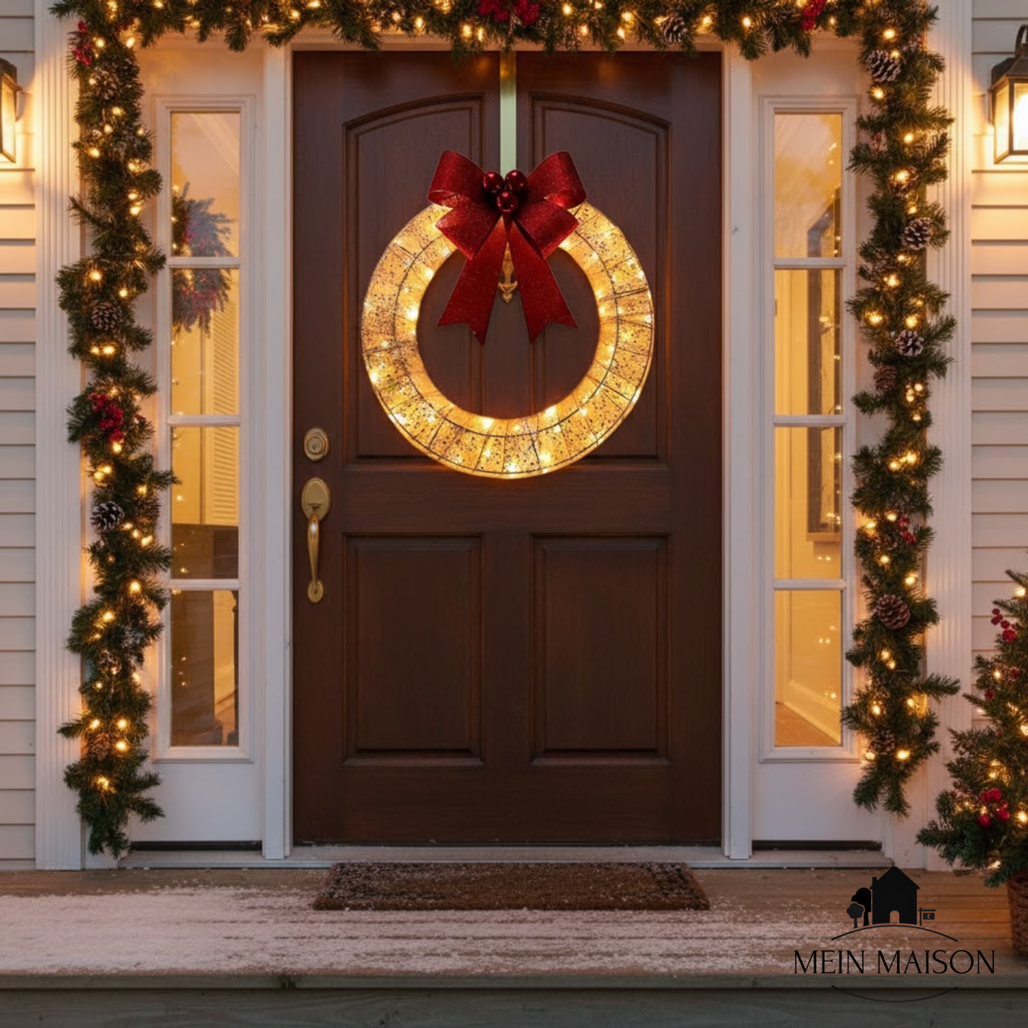 Bright Christmas Wreath for Home Decor - Fesara