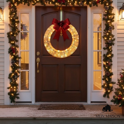 Bright Christmas Wreath for Home Decor - Fesara
