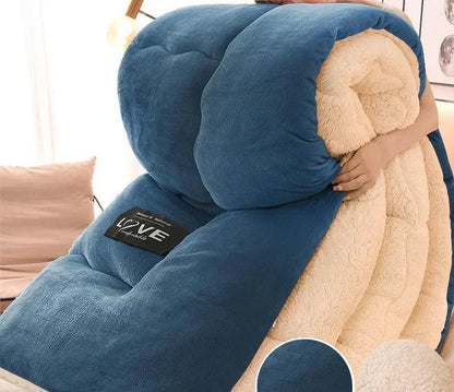 Warm Double Layer Fleece Winter Duvet - Frost Protection