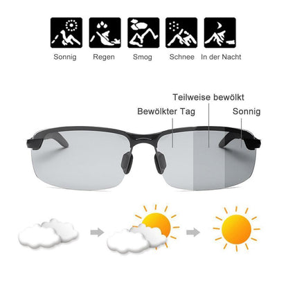 Trendy Auto Color Shift Polarized Sunglasses