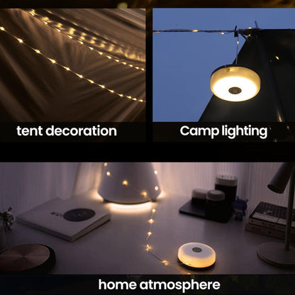 Compact Outdoor Battery String Lights