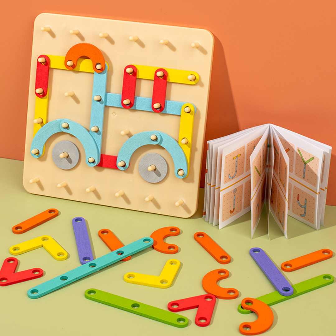 Educational Wood Nail Sorting Toy
