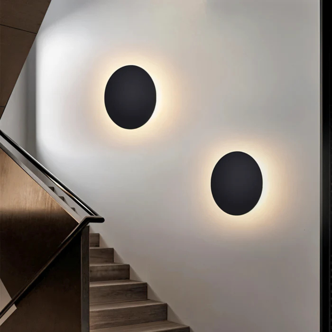Circular LED Wall Light | Contemporary Home Lighting - Fesara