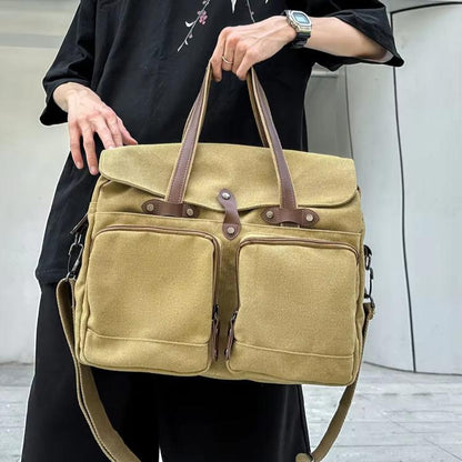 Classic | Big Canvas Cross Body Travel Messenger Bag
