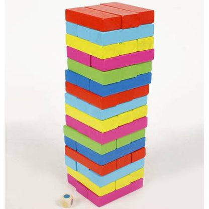 Colorful Wooden Blocks Stacking Game
