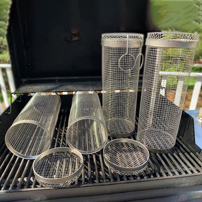Round Barbecue Grill Basket