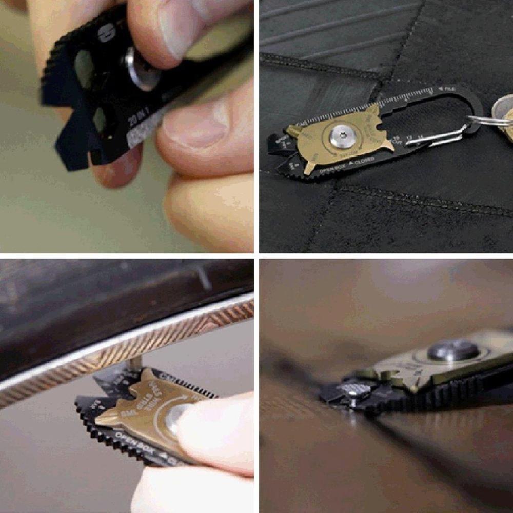 Practical 20-in-1 Multi Tool Keychain