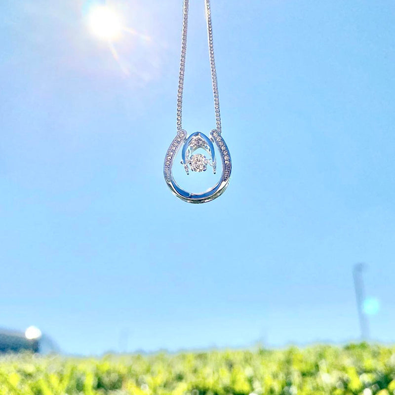 Lucky Horse Shoe Pendant Necklace