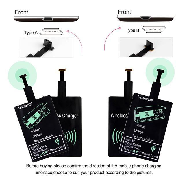 Fast Qi Wireless Charging Adapter