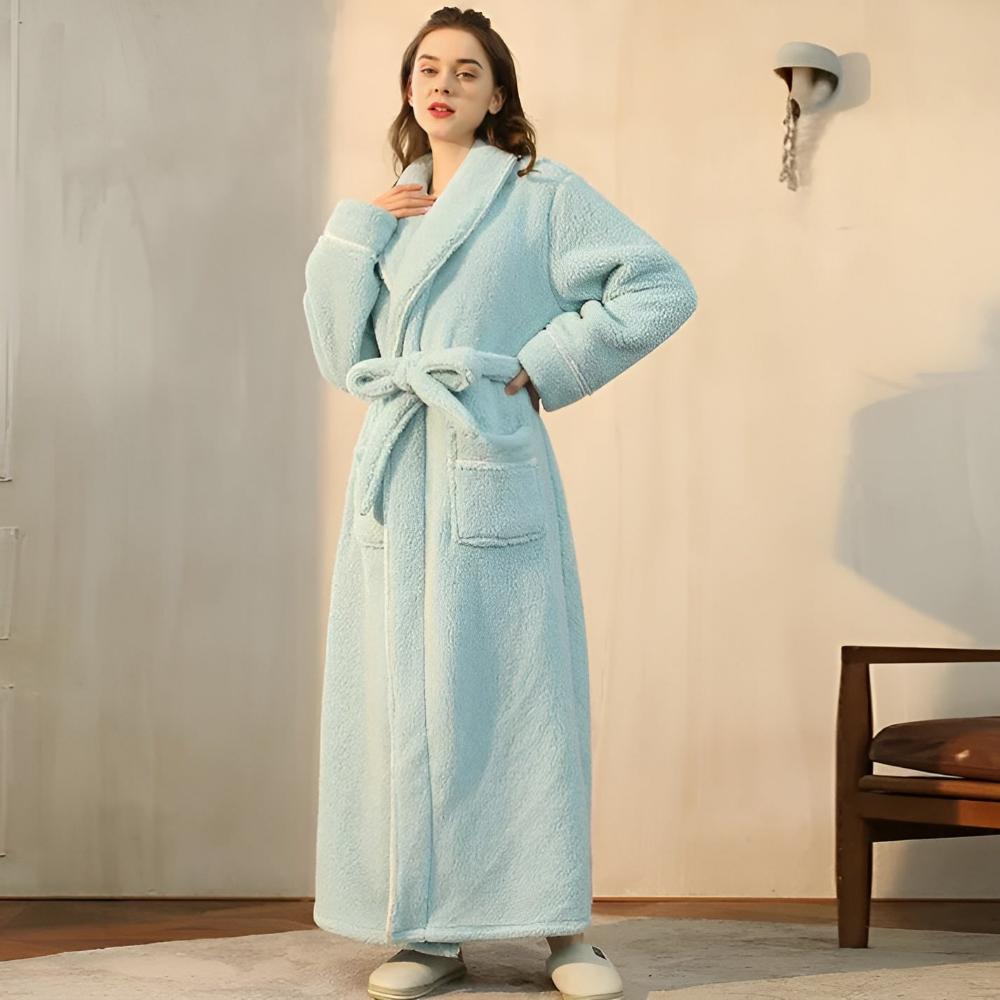 Luxurious Bath Robe with Adjustable Waist Tie