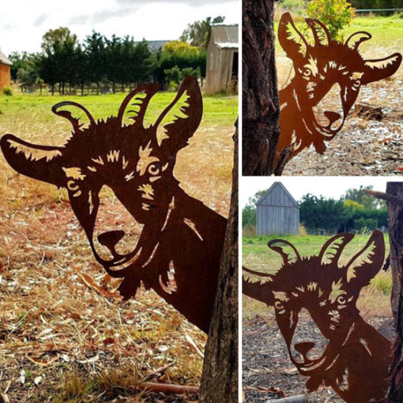 Rustic Country Metal Yard Decor