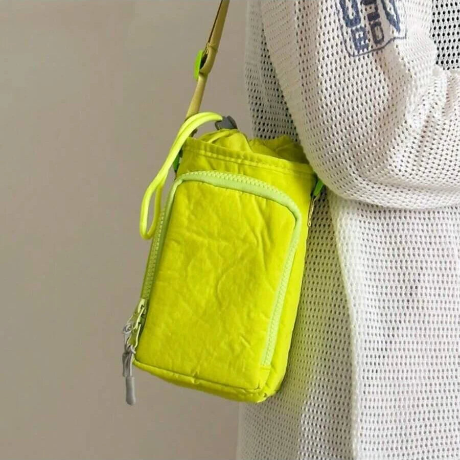 Insulated Crossbody Water Bottle Pouch Bag