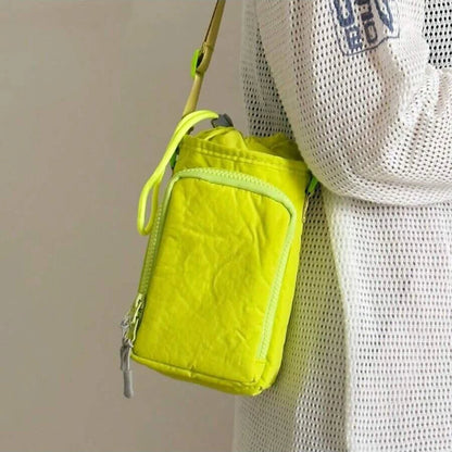 Insulated Crossbody Water Bottle Pouch Bag