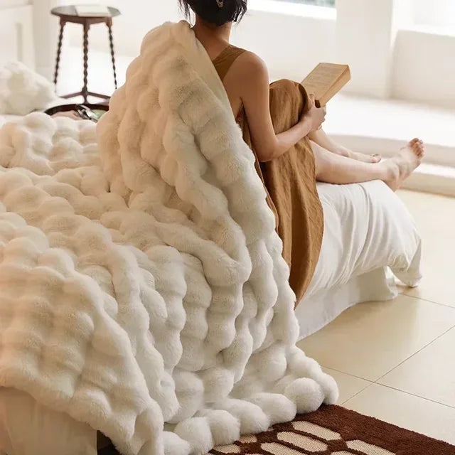 Soft Plush Fleece Wearable Blanket Wrap