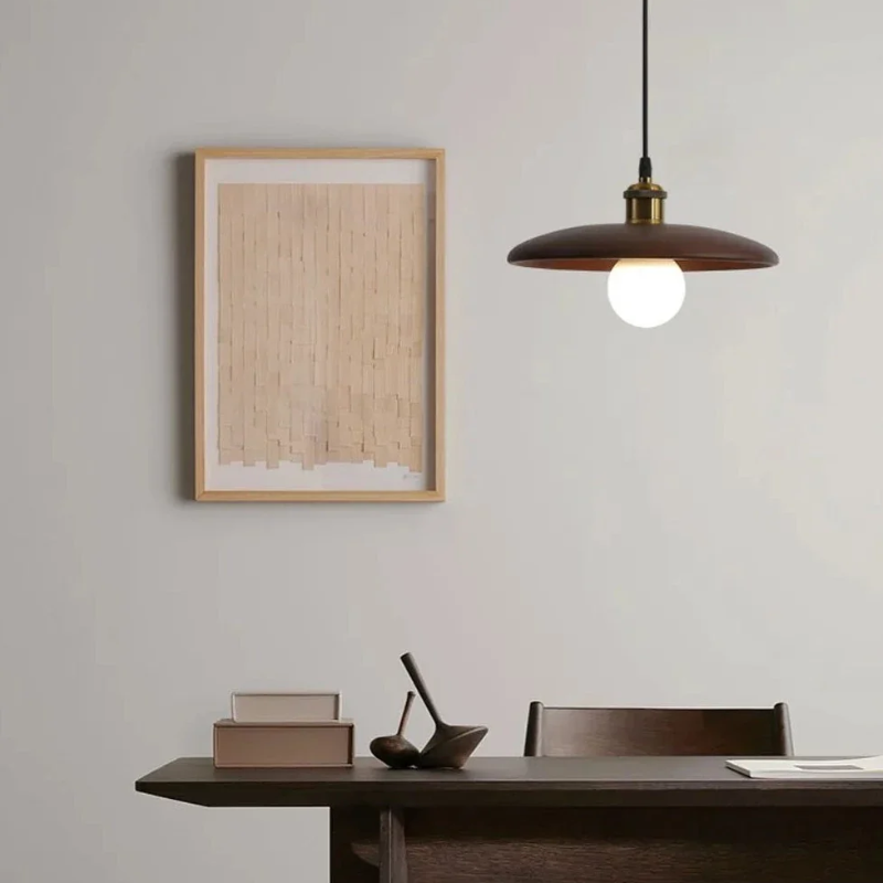 Simple Wood LED Hanging Light - Fesara