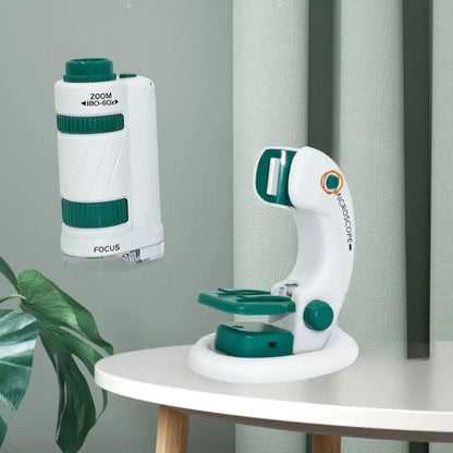 Compact LED Microscope for Kids Science Kit