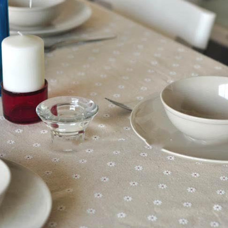 Floral Pattern Cotton Table Cover - Fesara