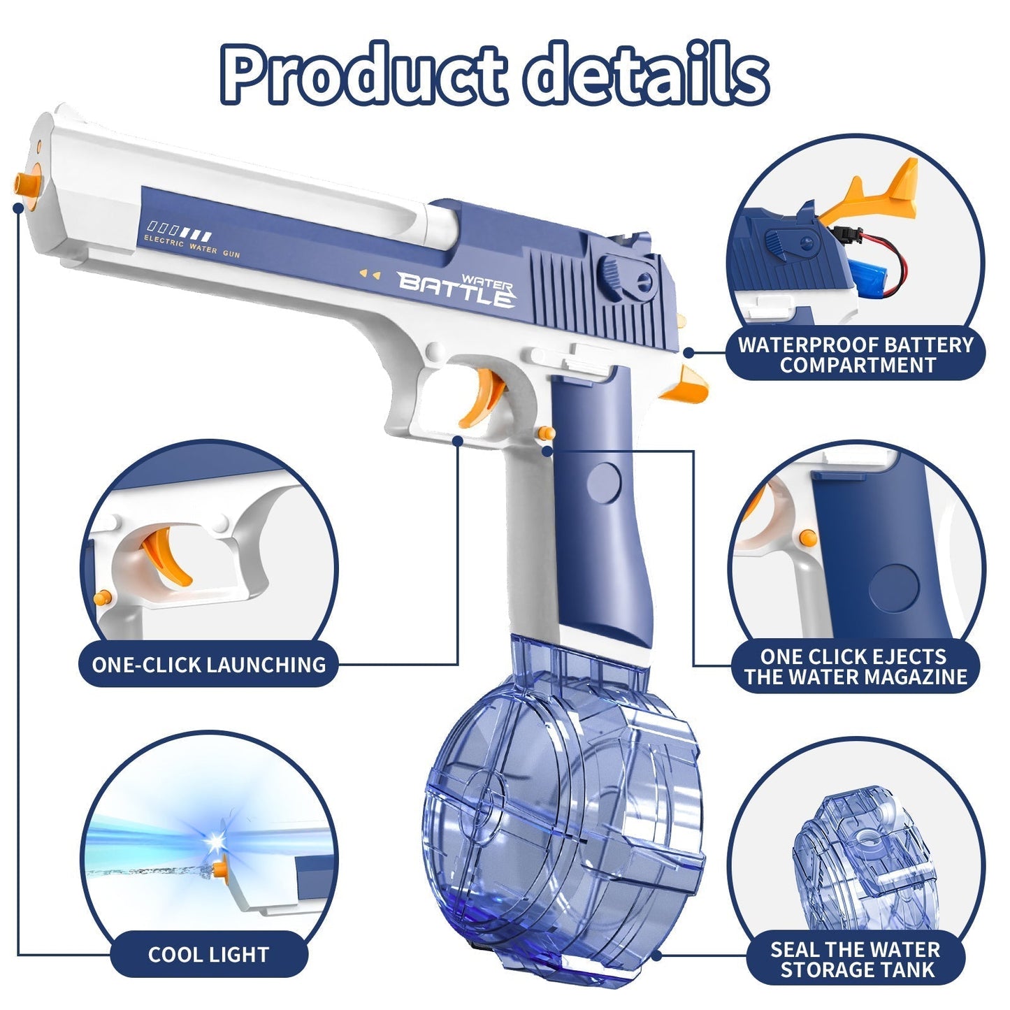 Powerful Desert Eagle Squirt Gun