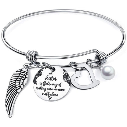 Best Friend Sister Charm Bracelet