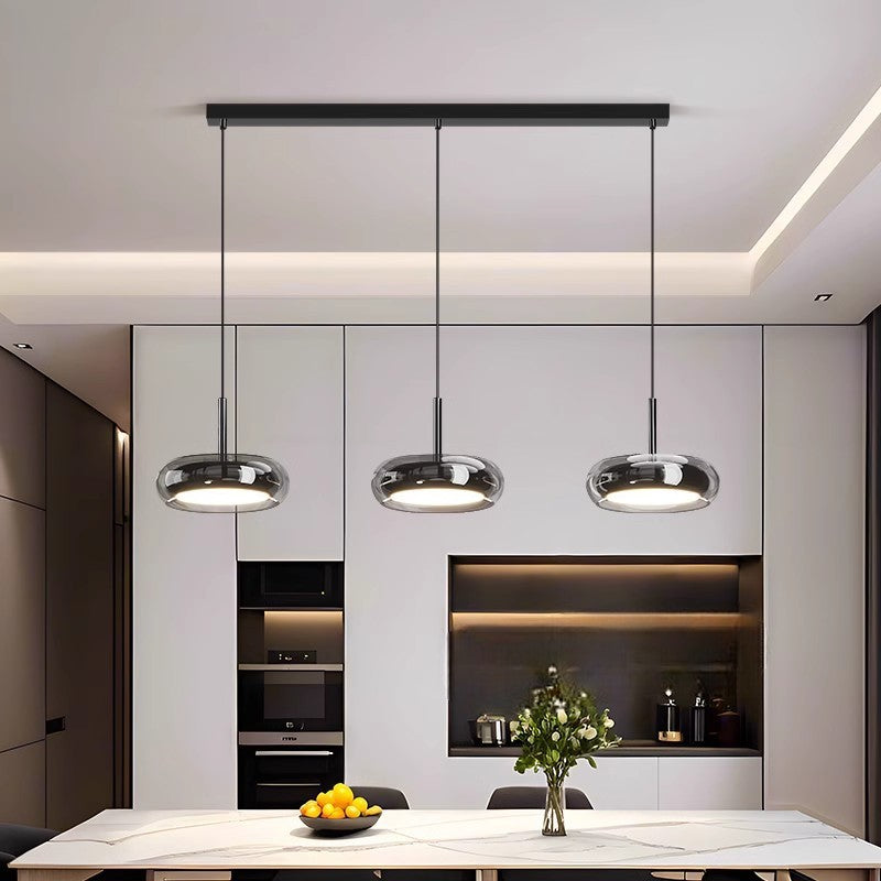 Sleek 3 Light Kitchen Pendant Lamp - Fesara