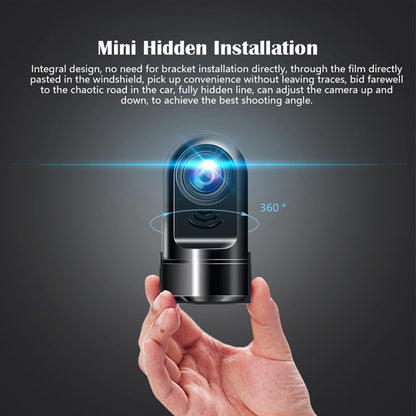 Compact 1080P HD Car Dash Cam with Rotating Lens