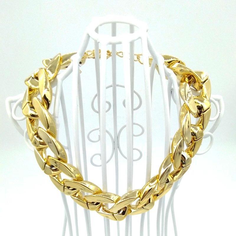 Luxury Pet Gold Plated Chain Dog Collar