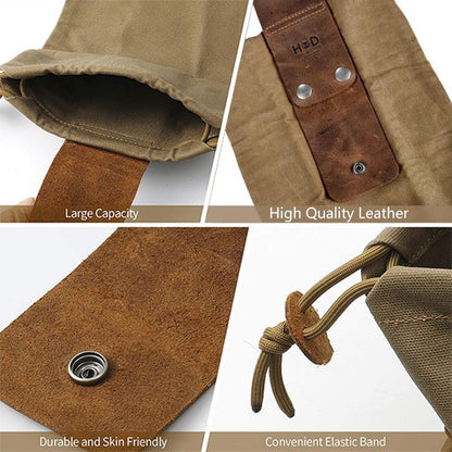 Rugged Outdoor Leather Survival Backpack