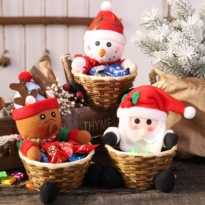 Holiday Sweet Treat Woven Gift Basket