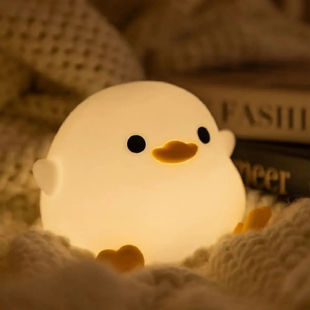 Cute Baby Night Lamp - USB Rechargeable Silicone Nursery Light