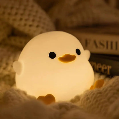 Cute Baby Night Lamp - USB Rechargeable Silicone Nursery Light