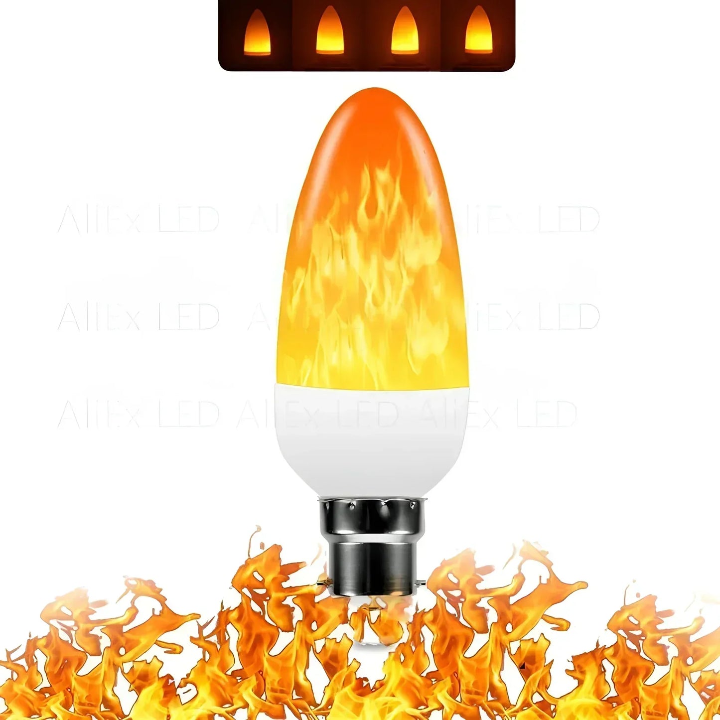 Warm Flame Effect Table Lamp