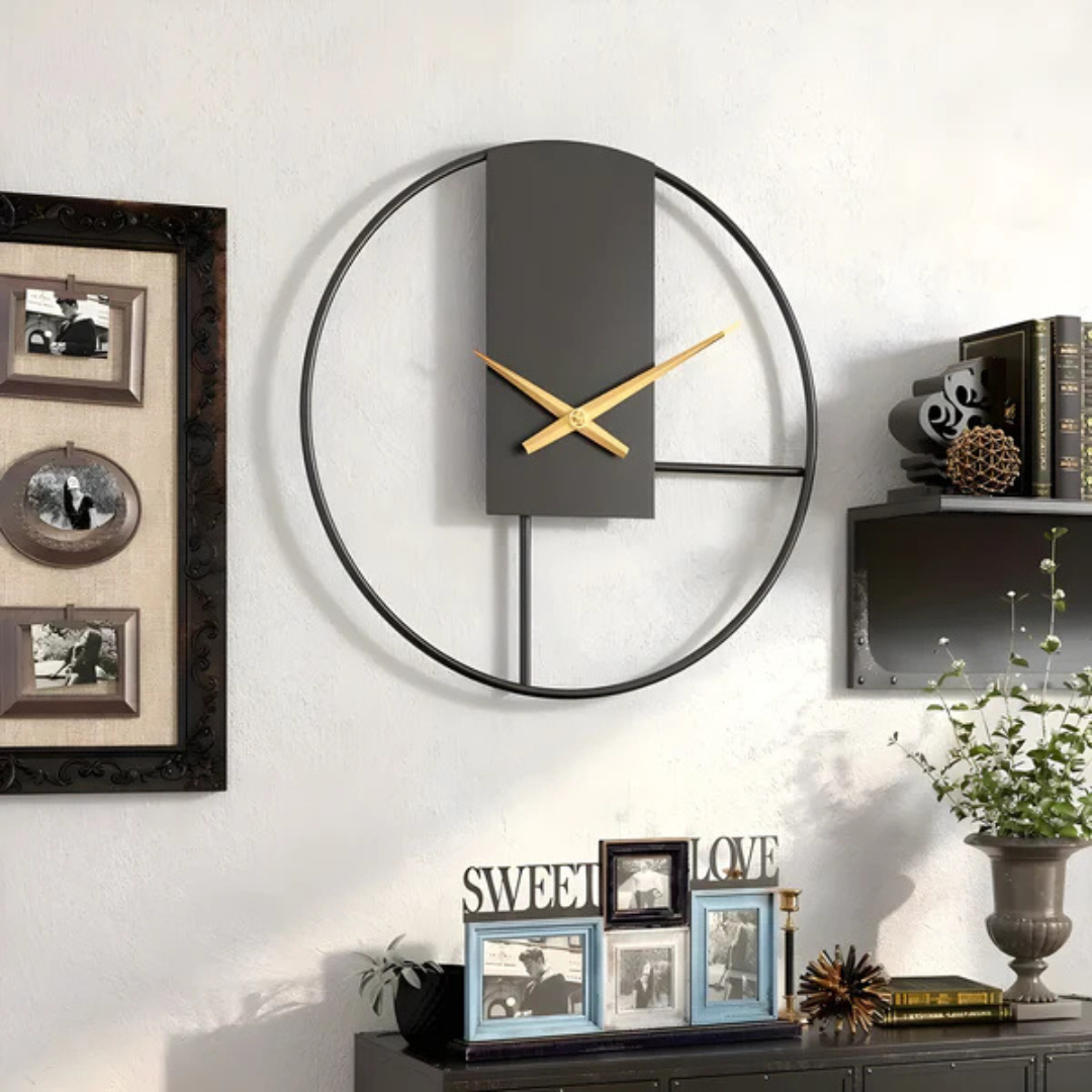 Simple Quiet Wall Clock - Elegant Big Round Clock
