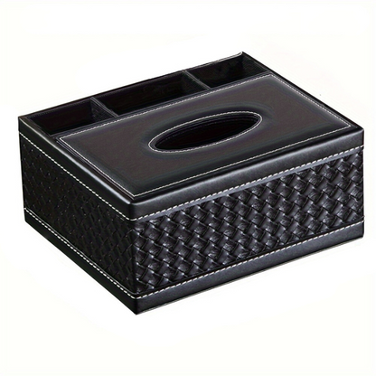 Elegant Storage Box - Premium Faux Leather Organizer
