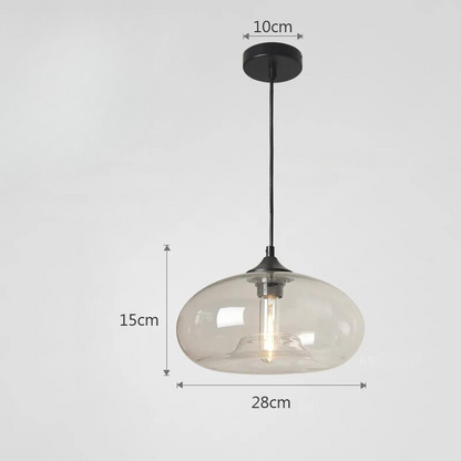Stylish Glass Hanging Lamp in Various Colors