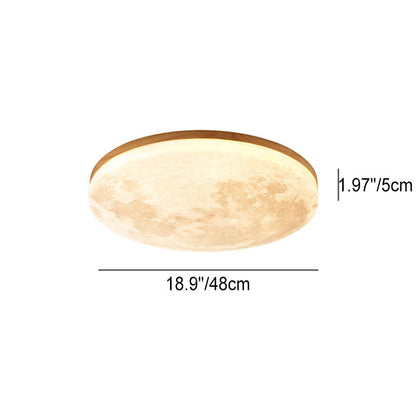 Simple Round White LED Ceiling Light Fixtures