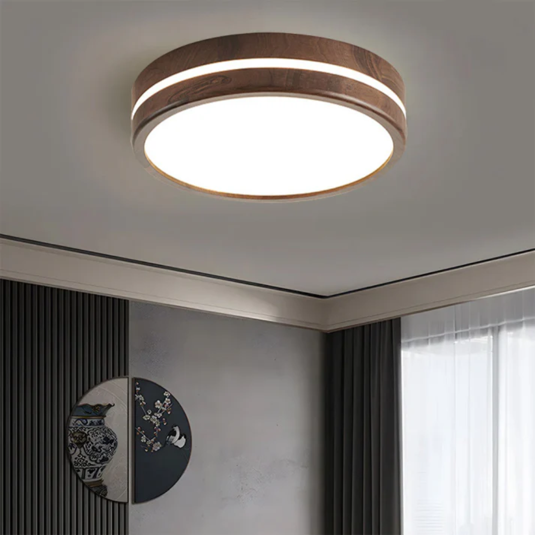 Modern Wood LED Ceiling Light