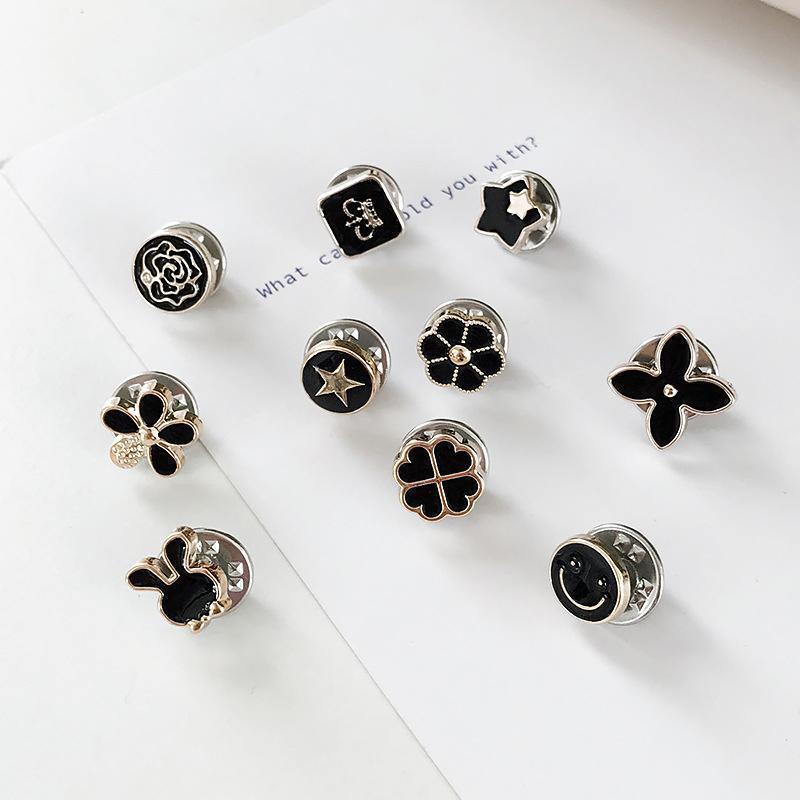 Secure Pin Brooches Set of 10
